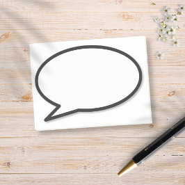 Leuke moderne tekstballon in stripstijl post-it® notes