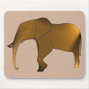 Leuke moderne trendy olifant Muismatten