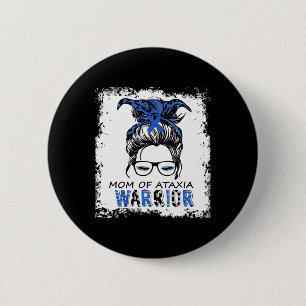 Leuke moeder van ataxie krijger ronde button 5,7 cm