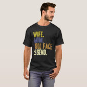 Leuke Moederdag Vrouw Mam Doll Face T-shirt (Voorkant volledig)