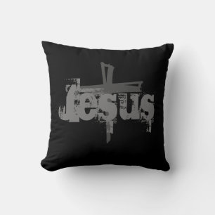 leuke monochromatische JESUS CROSS Kussen