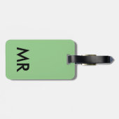 leuke monogram reis saai bagagelabel (Achterkant horizontaal)