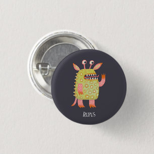 Leuke Monsters Gepersonaliseerd Ronde Button 3,2 Cm
