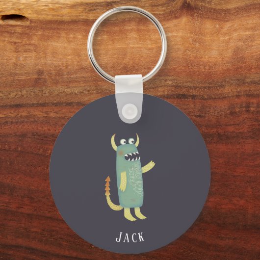 Leuke Monsters Gepersonaliseerd Sleutelhanger (Voorkant)