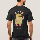 Leuke Monsters Gepersonaliseerd T-shirt (Achterkant)