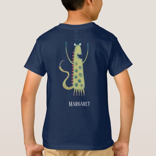 Leuke Monsters Gepersonaliseerd T-shirt (Achterkant)