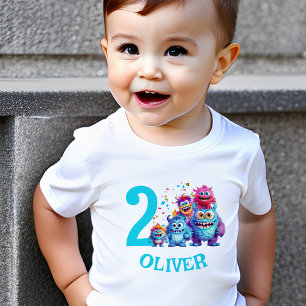 Leuke Monsters Verjaardag Naam Jongen Peuter T-shi Kinder Shirts