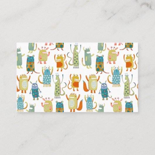 Leuke Monsters Visitekaartje (Achterkant)