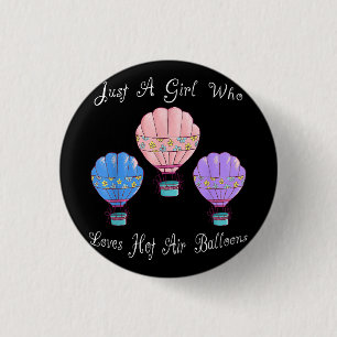 Leuke Moppige Heet Lucht BallonLeuke Moppige Heet Ronde Button 3,2 Cm