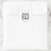 Leuke Mr en Mrs Clause gepersonaliseerde Kerstmis Ronde Sticker (Tas)