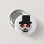 Leuke Mr Skull cartoon Ronde Button 3,2 Cm (Voorkant /achterkant)