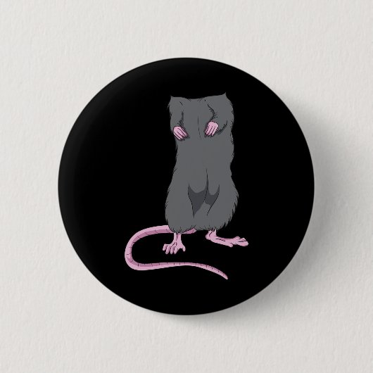 Leuke Muis Headless Halloween Rat Lichaam Gemakkel Ronde Button 5,7 Cm (Voorkant)