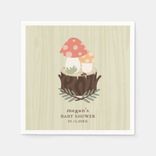 Leuke Mushroom Baby shower servet