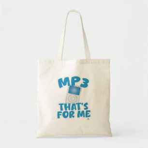 Leuke muziek voor mij draagbare tunes motto tote bag