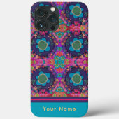 Leuke naam Boho Bloemen Aangepaste Patroon Inspira Case-Mate iPhone Case (Achterkant)