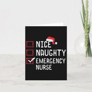 Leuke Naughty Emergency Nurse Kerstlijst Er XMA Kaart