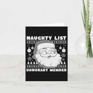 Leuke Naughty Honorary Member Kerstlijst Xmas S Kaart