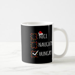 Leuke Naughty Hungry Kerstlijst Kerstman Fun Koffiemok