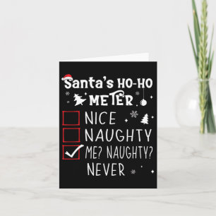 Leuke Naughty Me Naughty Never Kerstlijst 1 Kaart