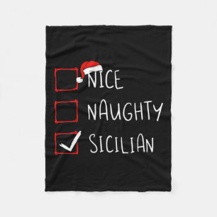 Leuke Naughty Siciliaanse Kerst Sicilië Erfgoed Ro Fleece Deken