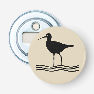 leuke nautische CRANE BIRD-thema   Button Flesopener