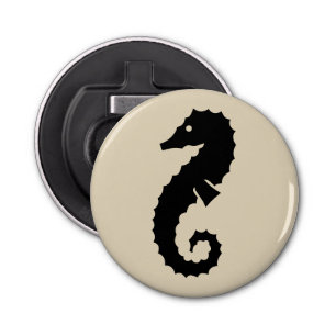 leuke nautische SEAHORSE-thema   Button Flesopener