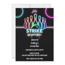 Leuke Neon Glow Night Bowling Verjaardag