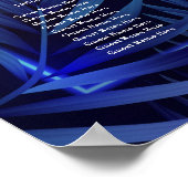 Leuke Neon Glow Verjaardag Downloadbare Zitting Gr Poster (Hoek)