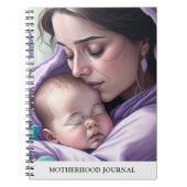 Leuke Nieuwe Moeder en Baby Moederschap Keepsake J Notitieboek (Voorkant)