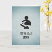 Leuke Nieuwe Vader - Op maat gemaakte vader die ba Kaart (Gele Bloem)