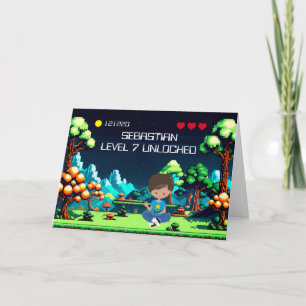 Leuke nieuwigheid computerspel verjaardag geperson kaart