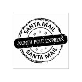 Leuke Noordpool Express Santa Mail Rubberstempel (Afrduk)