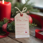 Leuke Noordpool Express treinkaartje Kerstmis Cadeaulabel