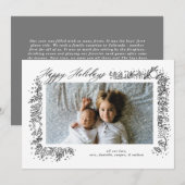 Leuke Nostalgische Ornamenten Slinger Feestdag Feestdagenkaart (Voorkant / Achterkant)