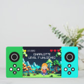 Leuke Noviteit Computerspel Verjaardagsfeestje Kaart (Staand voorkant)