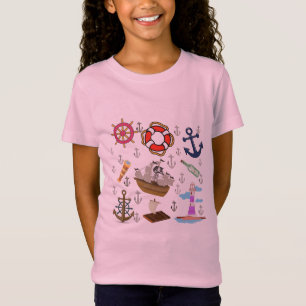 Leuke Ocean Icons voor Kinderen – Schattige & Mini T-shirt