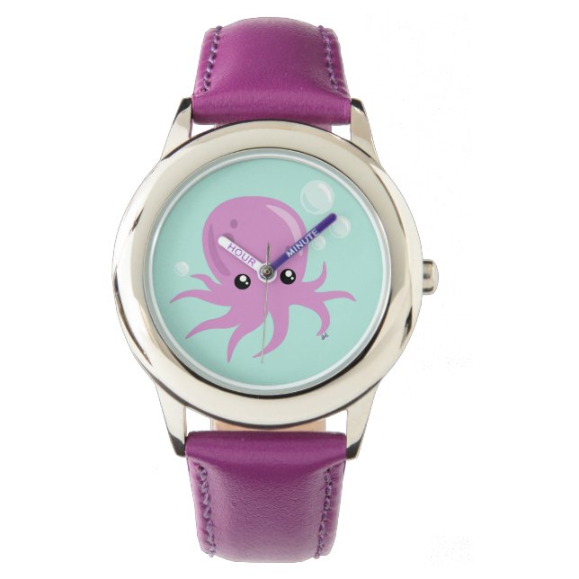 Leuke Octopus horloge (Voorkant)