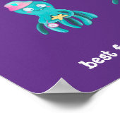 Leuke OCTOPUS Vriendschap Gift - BFF Sticks to Fac Poster (Hoek)