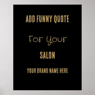 Leuke offerte voor uw Salon Gold Black Post Poster