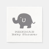 Leuke olifant Baby shower papieren servetten (Voorkant)
