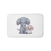 Leuke Olifant en hond Badmat (Voorkant)