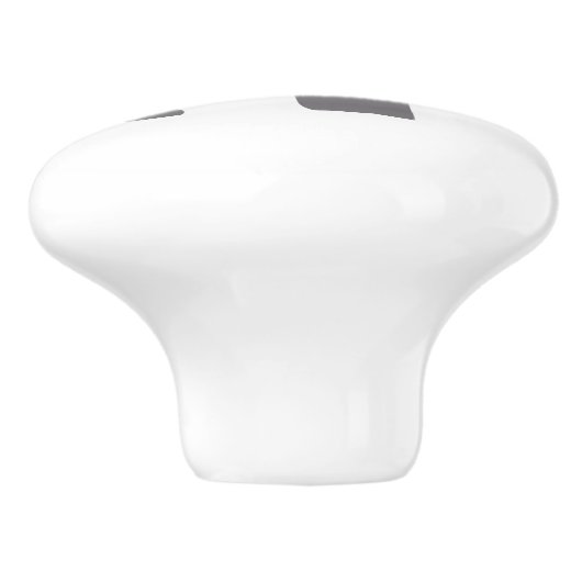 Leuke olifant grijs en witte deurknop keramische knop (Zijkant)