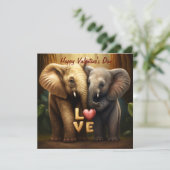 Leuke olifanten uit liefde (Staand voorkant)