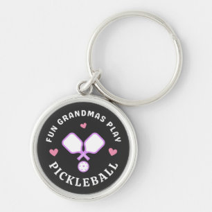 Leuke oma's spelen pickleball oma sleutelhanger
