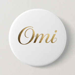 Leuke Omi Knop – Cadeau voor oma, Omi Ronde Button 7,6 Cm