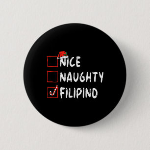 Leuke Ondeugende Filippijnse Kerstmis Filippijnen  Ronde Button 5,7 Cm