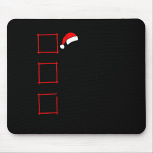 Leuke Ondeugende Hockey Speler Kerstlijst Familie Muismat