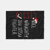 Leuke Ondeugende Jiu Jitsu Fighter List Christmas  Fleece Deken (Voorkant (Horizontaal))