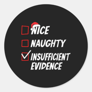 Leuke Ondeugende Kerstmis Familie Xmas Pyjama Mann Ronde Sticker