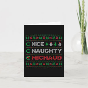 Leuke Ondeugende MICHAUD Kerstlijst Lelijk Kaart